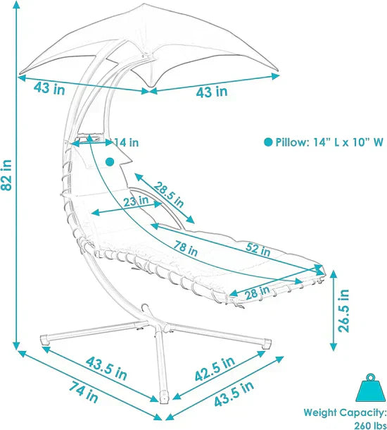 Frame-Supported Hammock Seat – Includes Premium Comfort Set